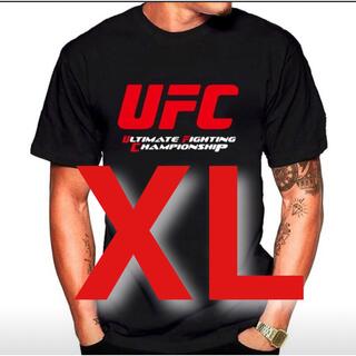 【サマーセール！】UFC 半袖Tシャツ　黒　赤　ブラック　レッド　XL(Tシャツ/カットソー(半袖/袖なし))