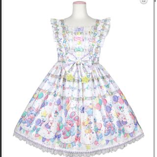 アンジェリックプリティー(Angelic Pretty)のangelic pretty happy garland セット　白(ひざ丈ワンピース)