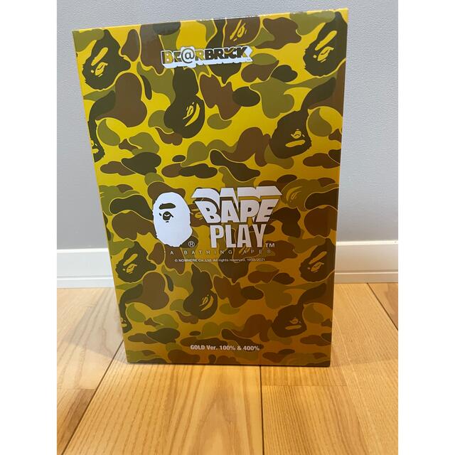 BE@RBRICK(ベアブリック)のBAPE CAMO SHARK 100％ & 400％ GOLD エンタメ/ホビーのエンタメ その他(その他)の商品写真