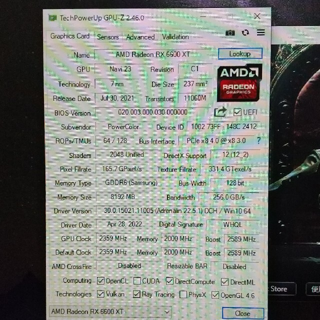 玄人志向 グラフィックボード RD-RX6600XT-E8GB/DF | notarvkosiciach.sk