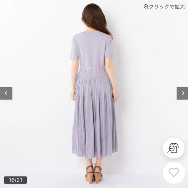 MISCH MASCH(ミッシュマッシュ)の【お値下げ！！】ミッシュマッシュ　ニット＆ワッシャー加工ドッキングワンピース レディースのワンピース(ロングワンピース/マキシワンピース)の商品写真