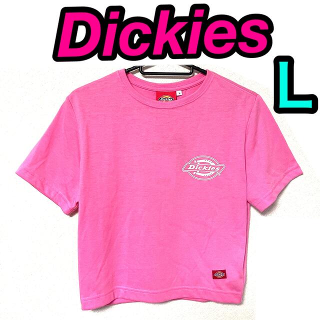 Dickies(ディッキーズ)のDickies ディッキーズ Tシャツ レディース カットソー ピンク 半袖 L レディースのトップス(Tシャツ(半袖/袖なし))の商品写真