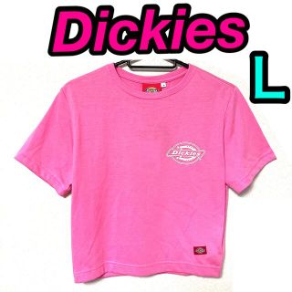 ディッキーズ(Dickies)のDickies ディッキーズ Tシャツ レディース カットソー ピンク 半袖 L(Tシャツ(半袖/袖なし))