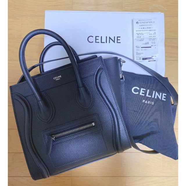 驚きの価格が実現!】 celine - セリーヌ ラゲージナノ ブラック
