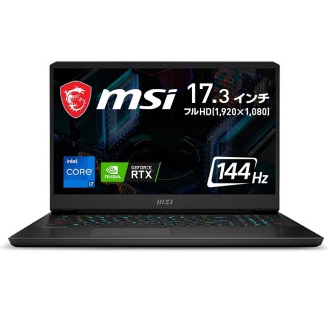 正規取扱店】 RTX3070 ゲーミングノート MSI GP76 16GB i7 Core ノート
