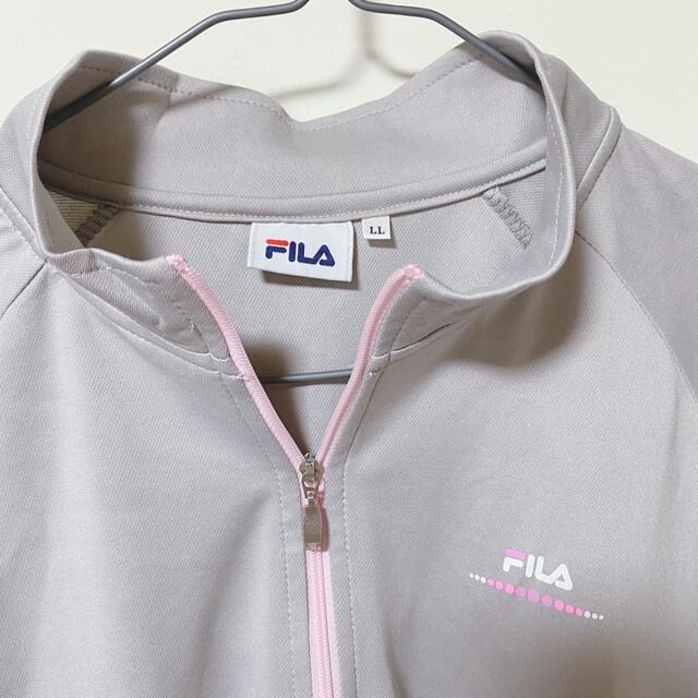 FILA(フィラ)のフィラ FILA ハーフジップ トップス ウェア グレー LLサイズ スポーツ/アウトドアのゴルフ(ウエア)の商品写真