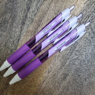 ミツビシエンピツ(三菱鉛筆)の3本セット　ジェットストリーム　限定カラー　パープル　紫(ペン/マーカー)