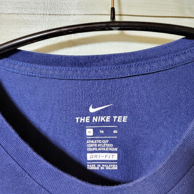 NIKE(ナイキ)のNIKE プリントTシャツ JUST DO IT ドライフィット ネイビーXL メンズのトップス(Tシャツ/カットソー(半袖/袖なし))の商品写真