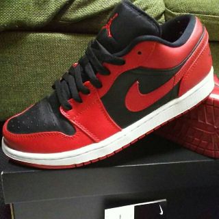 27.5cm air jordan 1 low varsity red