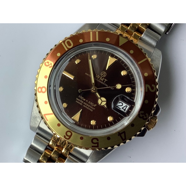 一番人気物 wmt 美品 watch 腕時計 フジツボ サンフォード WMT  金属ベルト