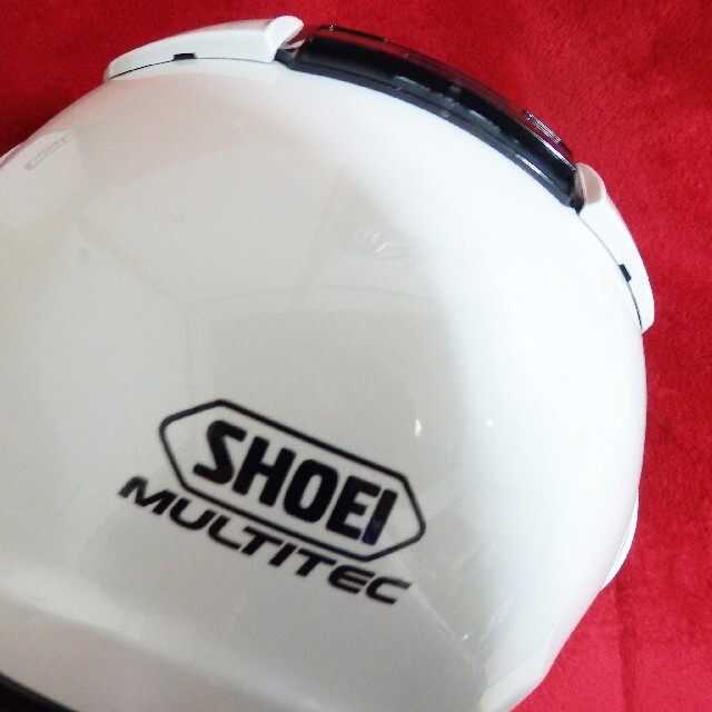 【SHOEI】 MULTITEC ヘルメットフルフェイス　Lサイズ　ホワイト 自動車/バイクのバイク(ヘルメット/シールド)の商品写真