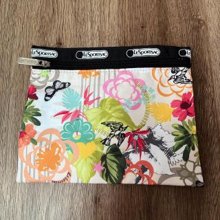 レスポートサック(LeSportsac)のレスポミニポーチ　蝶々花柄(ポーチ)