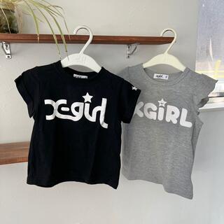 エックスガールステージス(X-girl Stages)のエックスガール　トップス2枚セット(Tシャツ/カットソー)