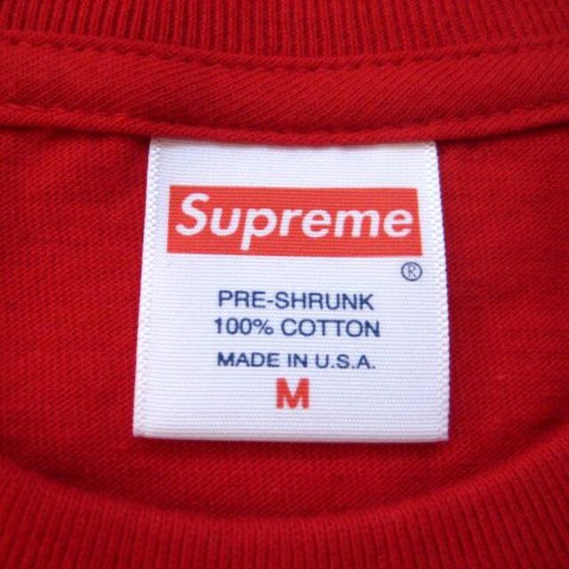 (M)Supreme Ali/Warhol TeeフォトプリントTシャツ赤