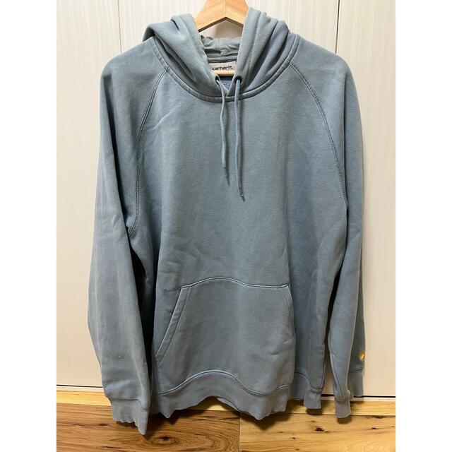 Carhartt   Pullover  Hoodie 水色　パーカー XL