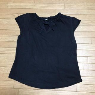 ムジルシリョウヒン(MUJI (無印良品))の無印良品　黒いトップス　90(Tシャツ/カットソー)