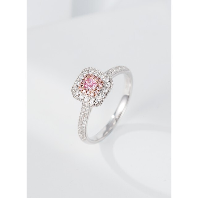 お手頃価格 天然ダイヤモンドリング0.36ct k18 リング(指輪)