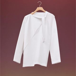 ツイリーネックルーズブラウス エルメス hermes シャツ