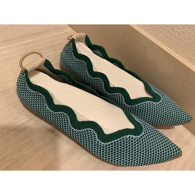 offen scallop pattern / Green レディースの靴/シューズ(バレエシューズ)の商品写真