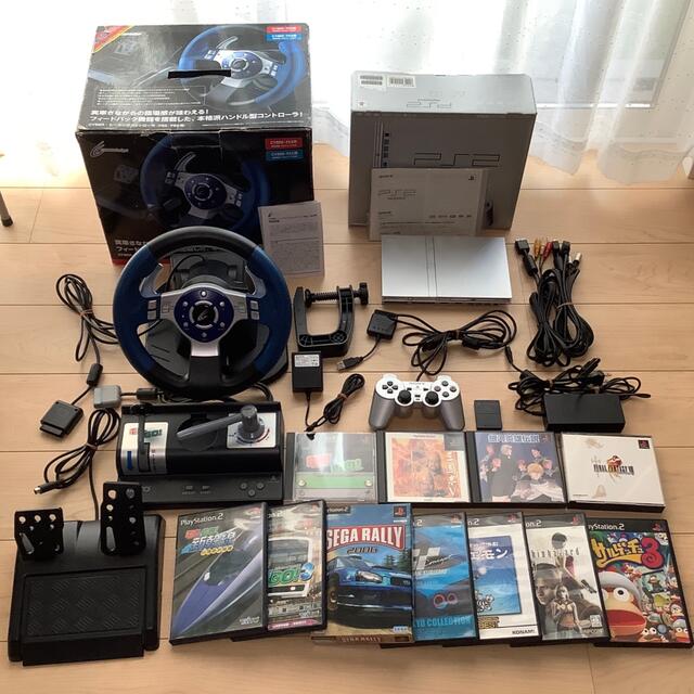 PS2本体&セガラリー&電車でGOセット(ソフト計12本含む) ※バラ売り