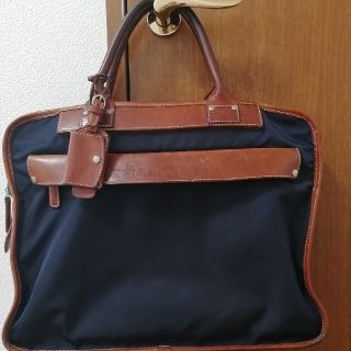 Felisi - フェリージ ビジネスバッグ ナイロン レザー ネイビー