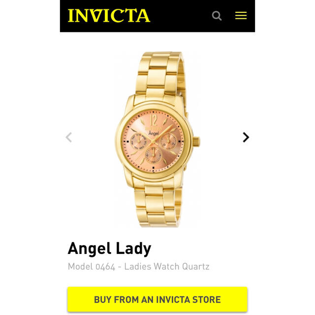 INVICTA(インビクタ)のインヴィクタ　レディース　ブランド　腕時計　プレゼント　18k レディースのファッション小物(腕時計)の商品写真