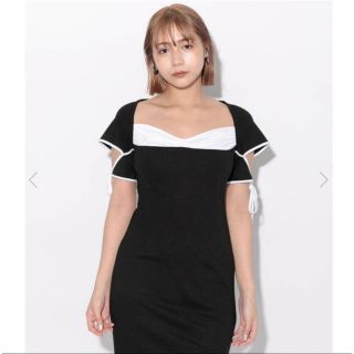 バブルス(Bubbles)のMelt the lady bicolor tie one piece(ロングワンピース/マキシワンピース)