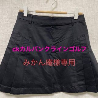 カルバンクライン(Calvin Klein)のカルバンクライン　ゴルフウェア　黒　スカート(ウエア)