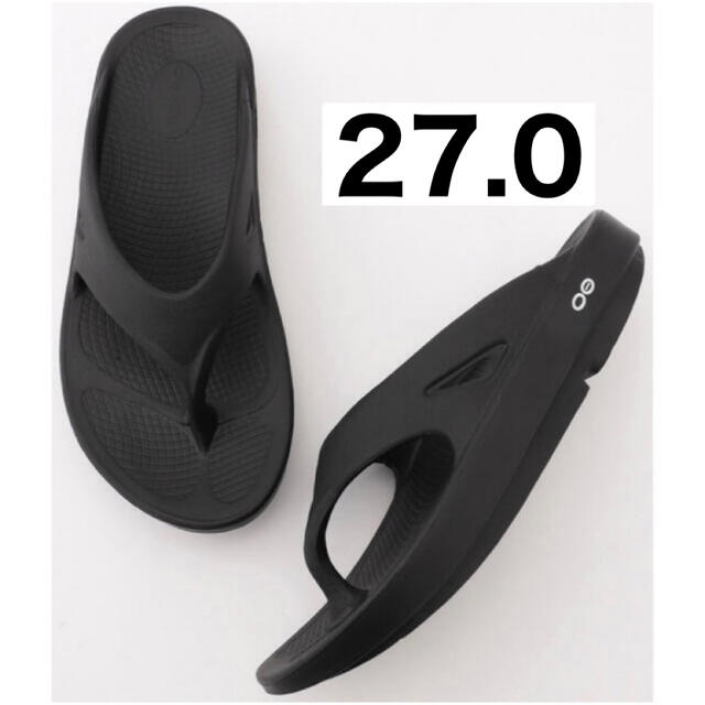 正規品 ooriginal oofos 27 新品 リカバリーサンダル ブラック kids
