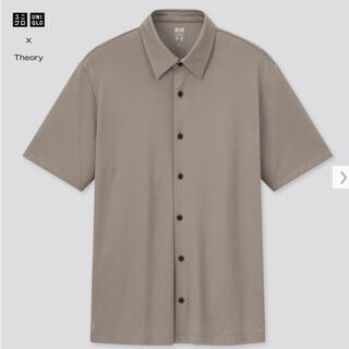 ユニクロ(UNIQLO)の美品 theory×ユニクロ エアリズムスリムフィットフルオープンポロシャツ(ポロシャツ)