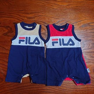 フィラ(FILA)の新品　 FILA  ノースリーブ　ロンパース 70　 2枚(ロンパース)