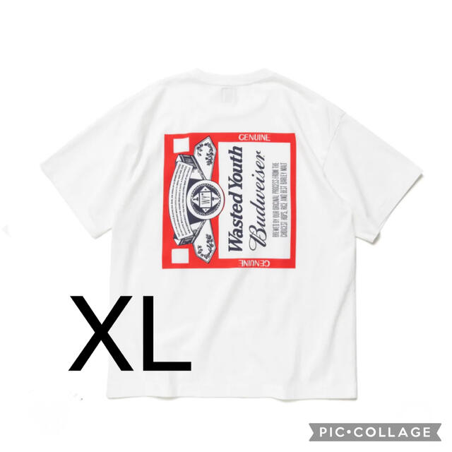 XL■WYxBW T-SHIRT Wasted Youth Budweiser