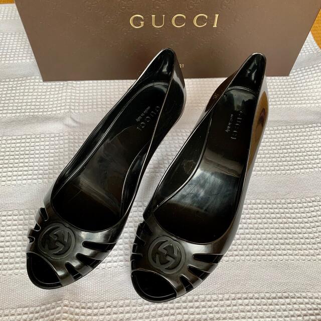 Gucci - GUCCIインターロッキングG ウェッジソールパンプス ラバー 黒 34 の通販 by ひこリン's shop｜グッチならラクマ