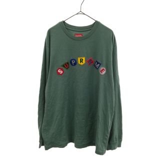 シュプリーム メンズのTシャツ・カットソー(長袖)(グリーン・カーキ ...