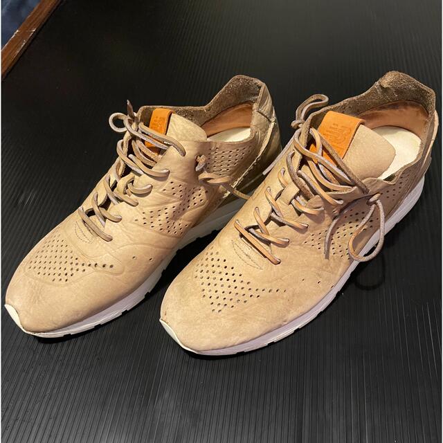 値下げ不可 new balance 996 1枚レザー ベージュ 27cm | フリマアプリ ラクマ