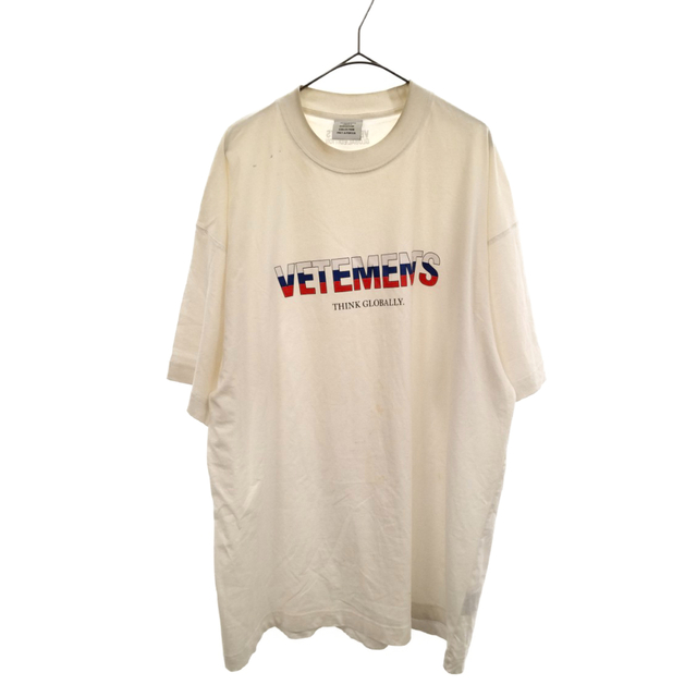 VETEMENTS ヴェトモン 21AW ロシアロゴプリントTシャツ UA52TR290R ...