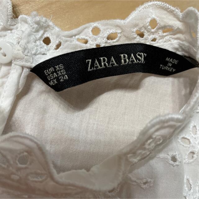 ZARA(ザラ)の最終値下げ！ZARA コットンレースブラウス レディースのトップス(シャツ/ブラウス(半袖/袖なし))の商品写真