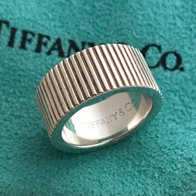 リング(指輪)Tiffany コインエッジリング 6号　希少