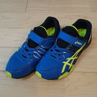 アシックス(asics)のアシックス レーザービーム 24cm ブルー✕イエロー(シューズ)