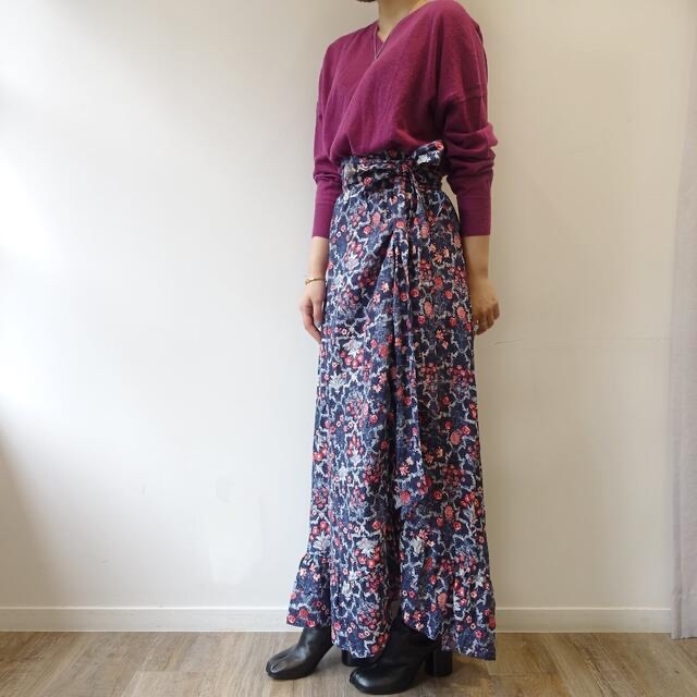 【美品】【小松菜奈さん着用】Isabel Marant フラワーラップスカート