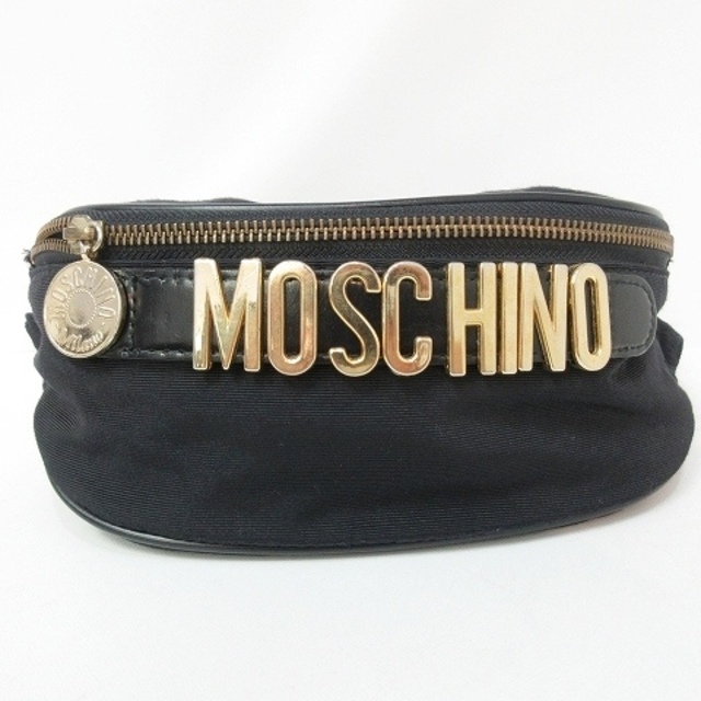 モスキーノ MOSCHINO ブランド ロゴ金具 ウェストバッグ - ボディ