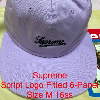 シュプリーム(Supreme)のSupreme Script Logo Fitted 6-Panel 16ss(キャップ)