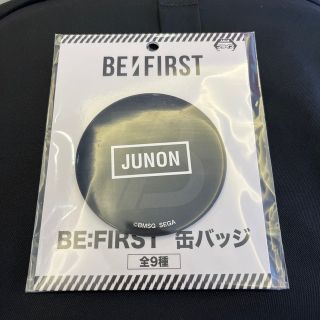 ザファースト(THE FIRST)のBE:FIRST 缶バッチ　JUNON(アイドルグッズ)