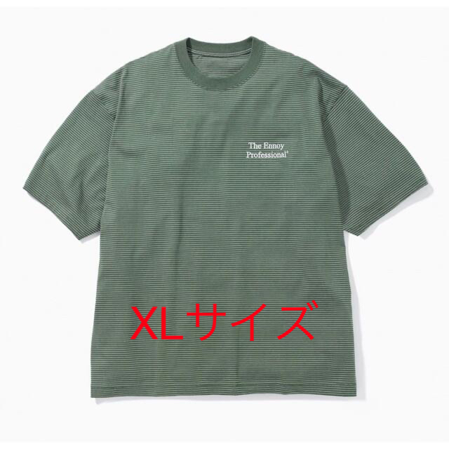 ennoy S/S Border T-Shirt (GREEN×WHITE)XLトップス