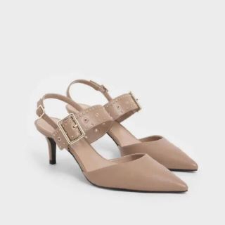 チャールズアンドキース(Charles and Keith)の専用出品 charls&keith パンプス ベージュ 24.5(ハイヒール/パンプス)