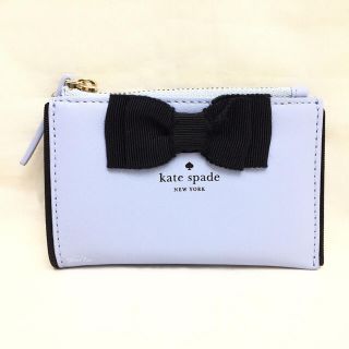 ケイトスペードニューヨーク(kate spade new york)のケイトスペード レザー キーリング付 コインケース PWRU4871 ブルー系(コインケース)