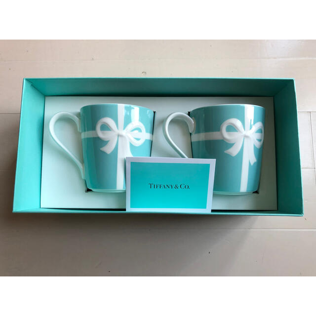 Tiffany新品 ティファニー ブルーボックスマグ（ペア） - グラス/カップ
