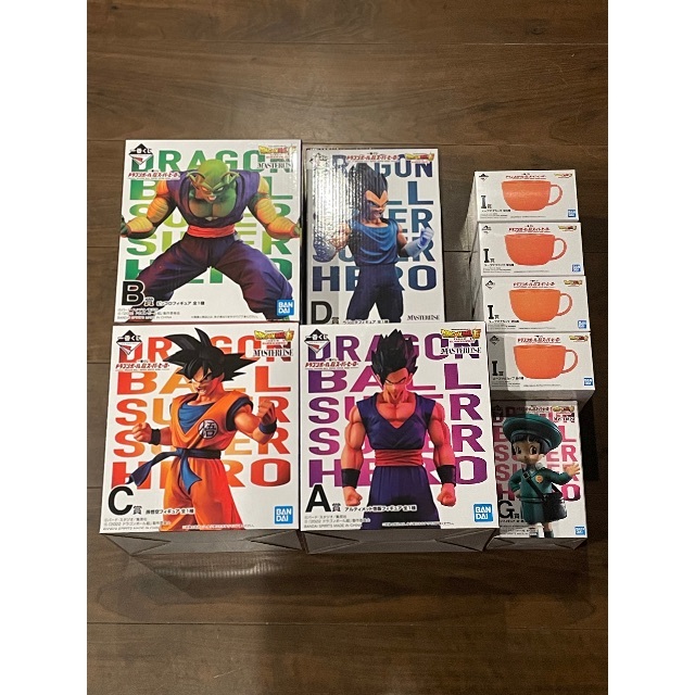 一番くじ　ドラゴンボール超スーパーヒーロー　A賞 B賞 C賞 D賞 G賞セット