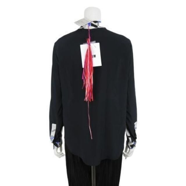 MSGM - 【新品未使用】MSGM 総柄 シルク100% シャツ ブラウス