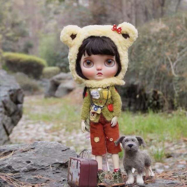 ブライスアウトフィット　熊ちゃんお洋服セット人形